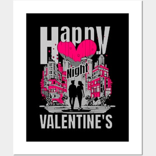 Valentines night Posters and Art